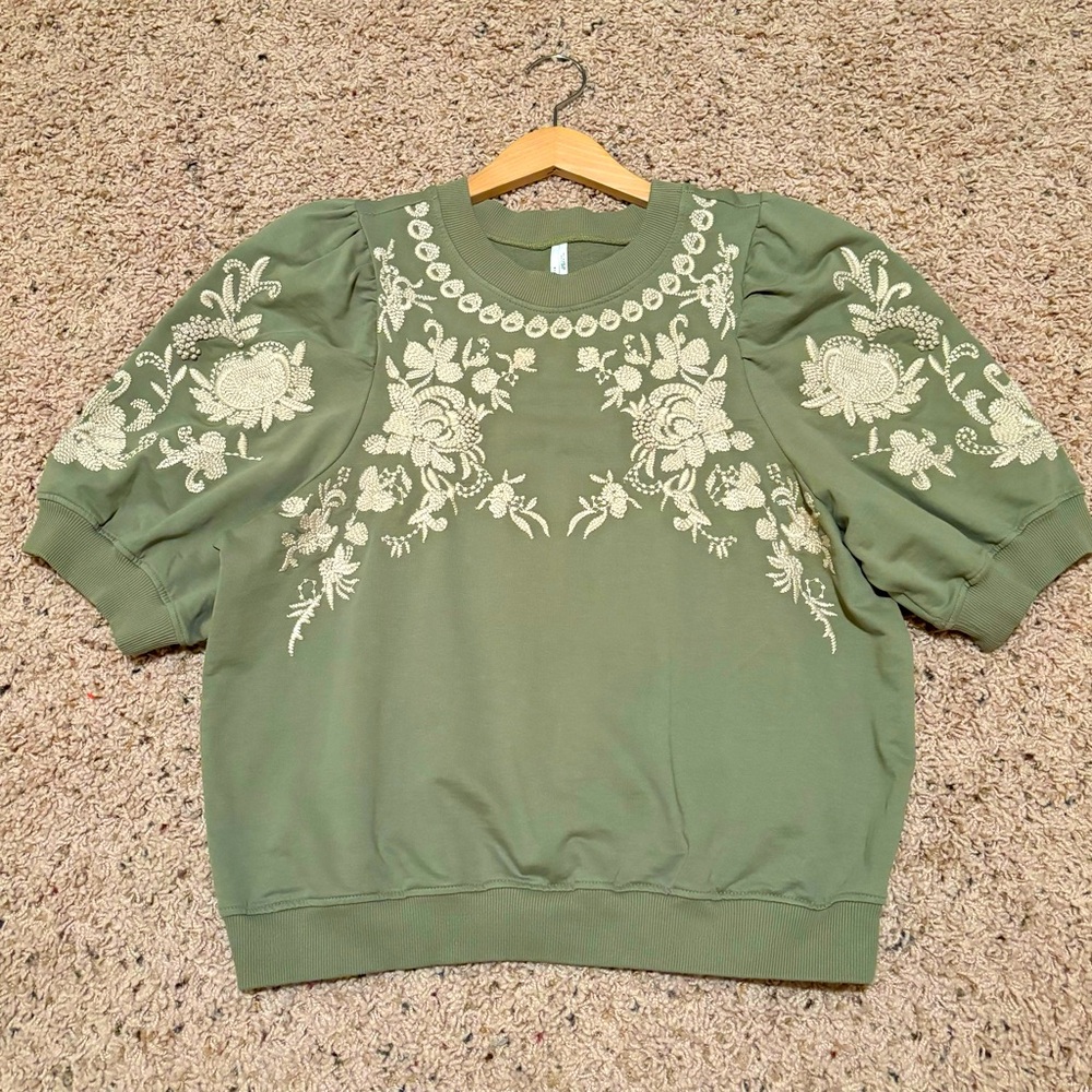 Anthropologie sweat top